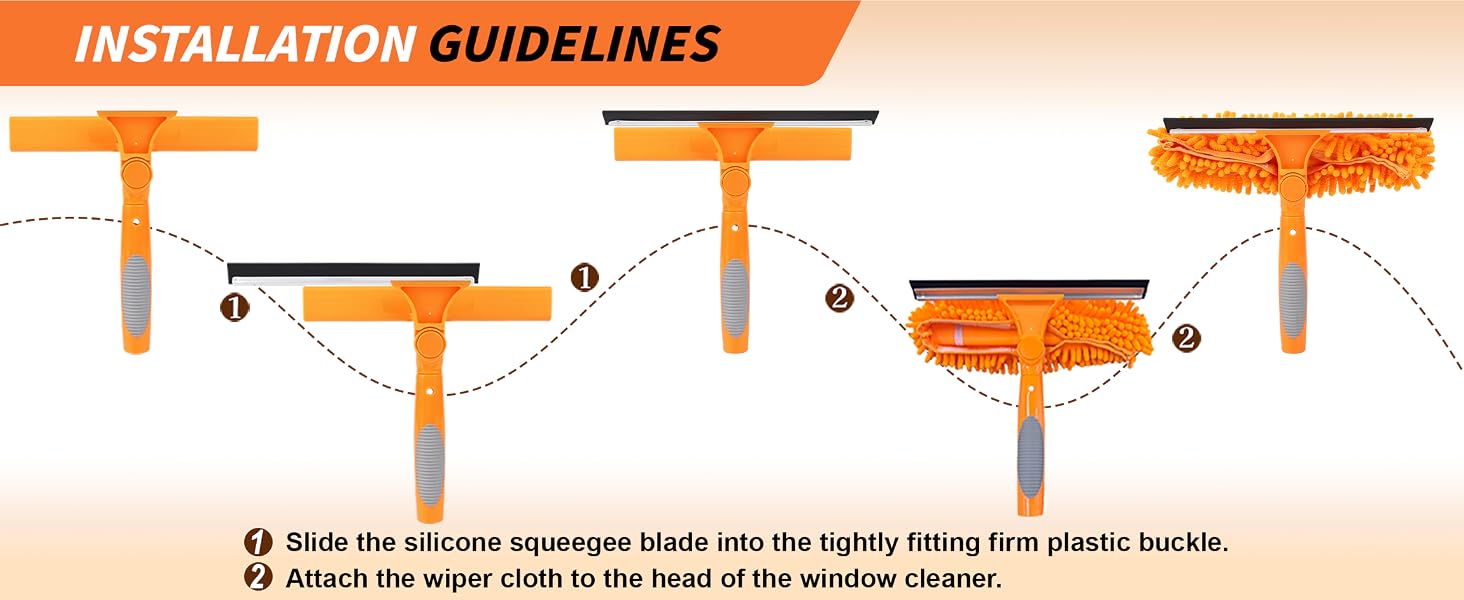 extendable window squeegee