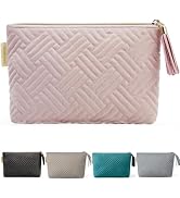 BAGSMART Small Cosmetic Bag, Elegant Roomy Makeup Bags,lipstick pouch,Zipper Pouch,Great Gifts fo...