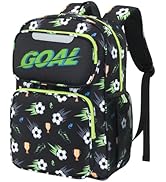 BrainyBees Kids Backpack for Boys - 17 Inch Elementary School Bookbag for Grades 3-5, with Insula...
