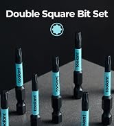 toolant 8 Point Star Bit,Double Square Bit Set 10pcs-Premium S2 Alloy Steel with Magnetic Heads &...