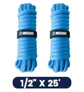 MERIANE 2 Pack 1/2” X 25’ Dock Lines
