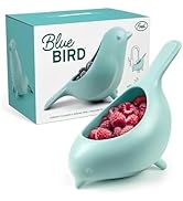 Genuine Fred BLUE BIRD Ceramic Colander, Charming, Unique Design, Berry Colander, Fun Kitchen Gadget