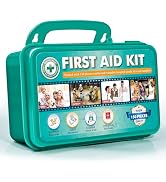 General Medi 150 Pieces Hardcase First Aid Kit - First Aid Box Contains Premium Medical Supplies ...