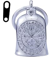 Motorcycle Viking Bell - Motorcycle Angel Bell for Men and Women, Motorcycle Accessories (Black S...