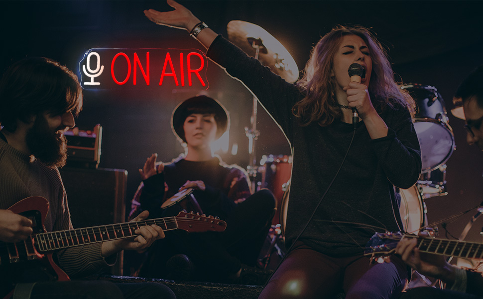 on air neon sign