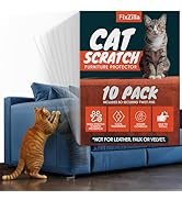 FixZilla Anti Cat Scratch Furniture Protector, 10-Pack Couch Protector from Cat Claws - Heavy-Dut...