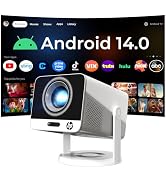 HP Projector, Native 1080P Full HD 4K Support, Power Bank Compatible for Outdoor, Portable Mini P...