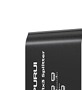 DUOPURUI Ethernet Splitter 1 to 3,1000Mbps High Speed Network Splitter,LAN Splitter 3 Port with U...