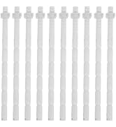 UKCOCO 10pcs Flushing Button Rods, Flush Valve Push Button Replacement Toilet Parts Lengthen Toil...