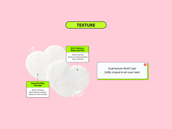 EDITB joyfull heart all in one cleansing pad