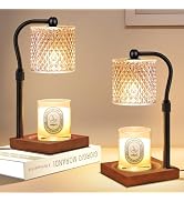 Linstaine 2 Pack Candle Warmer Lamp with Timer Dimmer Adjustable Height, Birthday Housewarming Ne...