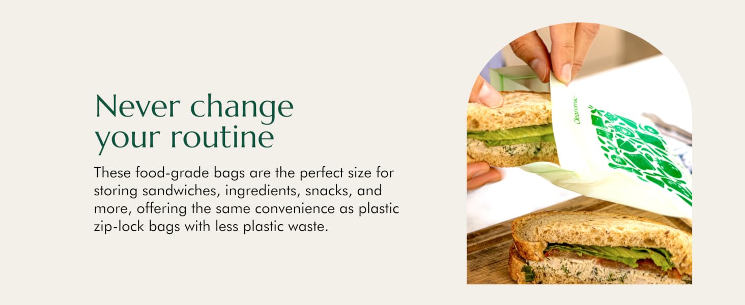 cleanomic sandwich zip bag