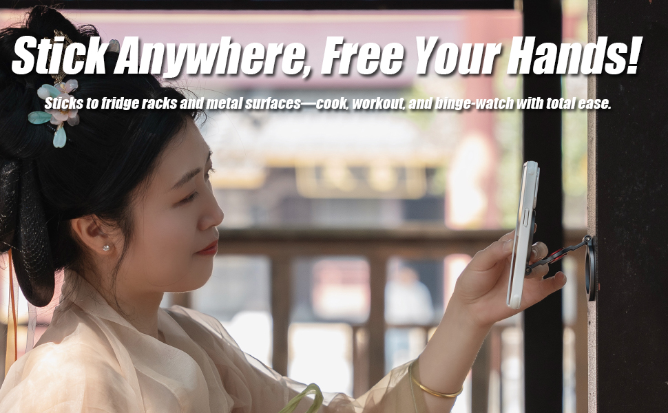 MagSafe Dual-Magnetic Phone Mount: Stick Anywhere, Hands-Free Everywhere