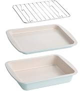 Tasty Nonstick Toaster Oven Baking, 3-Piece Set, Aqua