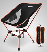 MARCHWAY Lightweight Folding Camping Chair, Stable Portable Compact for Outdoor Camp, Travel, Bea...