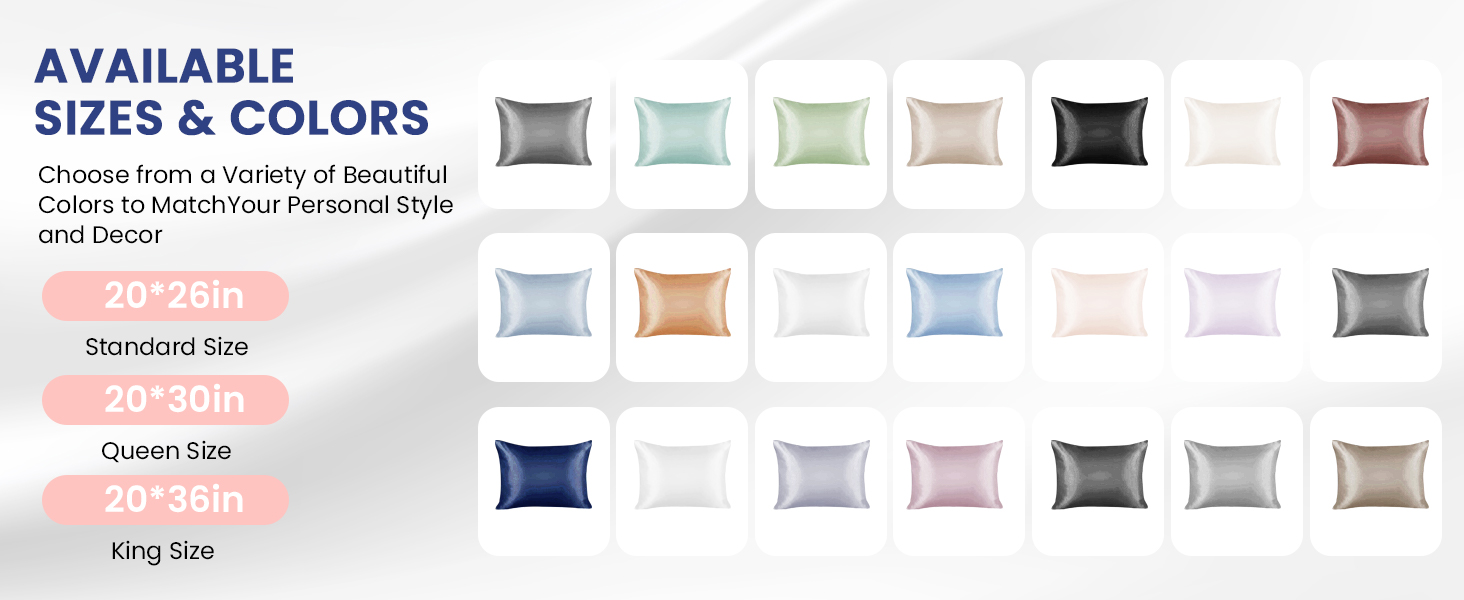 silk king pillow cases set of 2