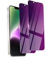 Ifaeveus 2 Pack Privacy Screen Protector for iPhone 14/13 Pro/13 Tempered Glass 6.1inch Private S...