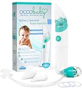 OCCObaby Baby Nasal Aspirator - 2 PK Baby Nose Suction Kit- Battery Operated Baby Nose Cleaner an...