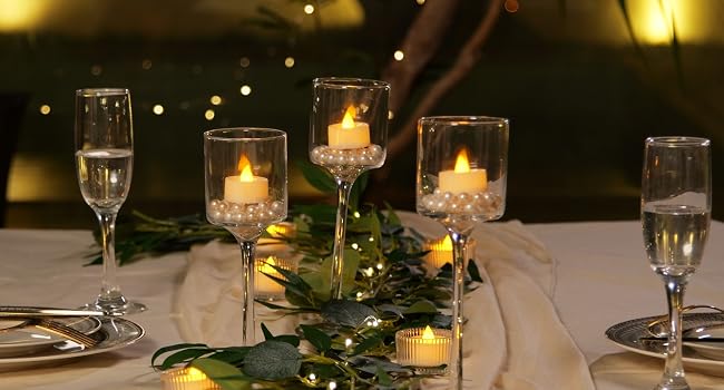romantic tea lights candles
