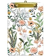 Hongri Small Plastic Clipboard, Fashion Design A5 Size Memo Clipboards for Students, Kid, Women, ...