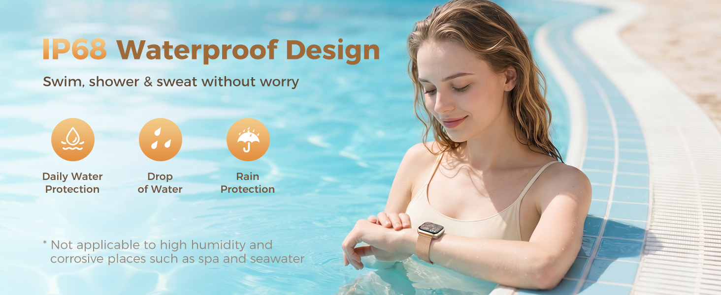 waterproof smart watch for women