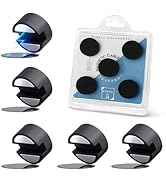 Maveek 5 Pcs Magnetic Cord Holder Cable Management, Strong Cable Clips Magnets Metal Plate, Adhes...