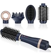 Hair Dryer Brush Set, IG INGLAM 4 in 1 Blowout Brush, Negative Ion Detachable Hair Dryer & Styler...