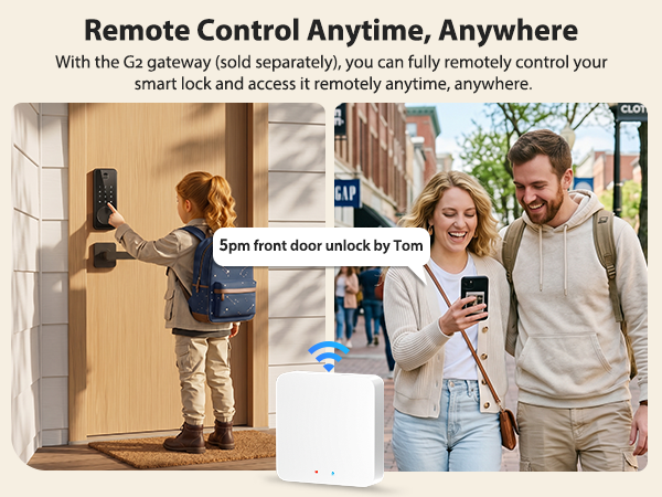 keyless entry door lock with handle