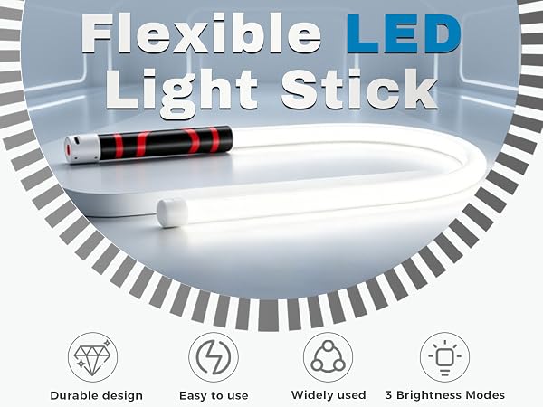 Bendable LED Flashlight Stick