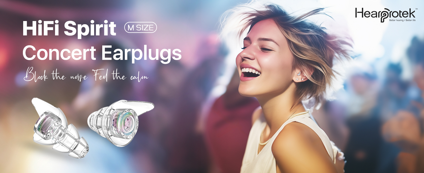 Hearprotek Hi-Fi Spirit Concert Ear Plugs tinnitus relief for ringing ears gifts for men