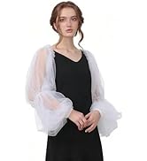 GRACEART Bridal Long Detachable Sleeves Sun Protection Elastic Shoulder Covers Strapless Wedding ...