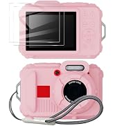 Tedubax Silicone Case for pixpro wpz2 Digital Camera with 2PCS Screen Protector and Lanyard - Pink