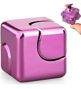 Dilabnba Fidget Spinner Cube Toys for Kids Adults, Metal EDC Sensory Focus 2 in 1 Toy, Mini Gadge...
