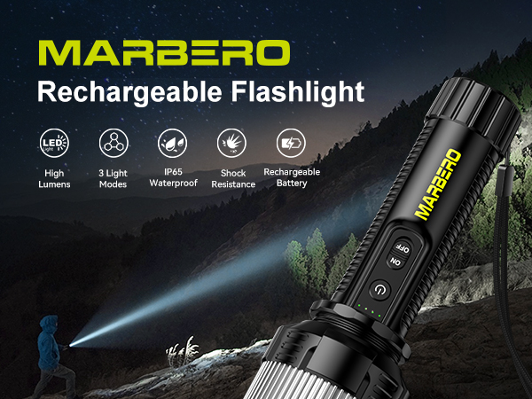 Rechargeable Flashlight High Lumens