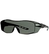 3M Safety Eyeglass Protectors with Scratch Resistant Lens, Tinted Gray Safety Glasses, Gray Lens,...