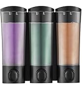 Shampoo and Conditioner Dispenser Wall Mount No Drill, 3 Chamber Bathroom Shampoo Body Wash Dispe...