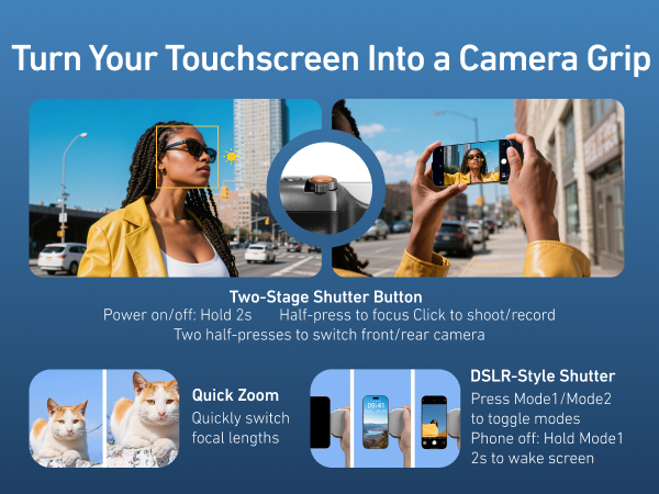 Telesin Fun Shot Magnetic Phone Camera Grip
