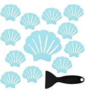 Secopad 12PCS Original Bathtub Stickers Non-Slip, River-Mussel Safety Shower Treads Adhesive Appl...