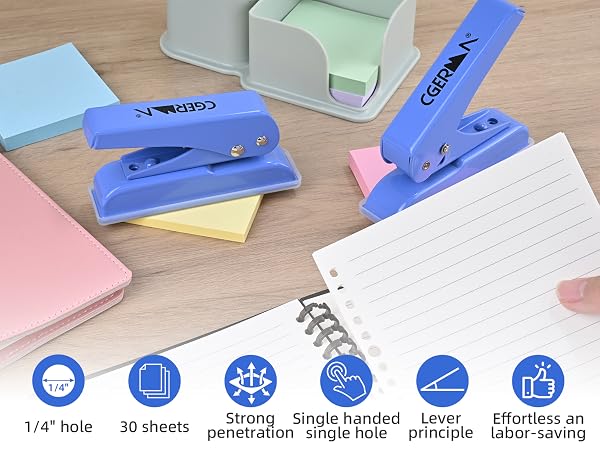 single hole punch