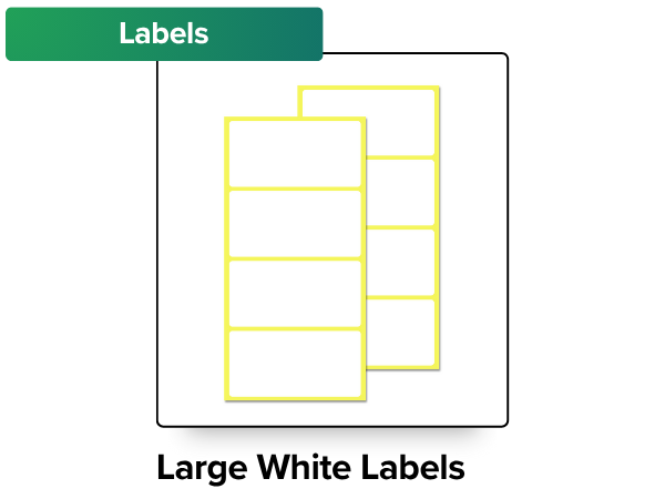 Large White Labels