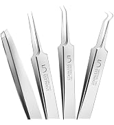 Teenitor 4 Pcs Professional Blackhead Tweezers, Blackhead Remover Tools and Pimple Popper Tool Ki...