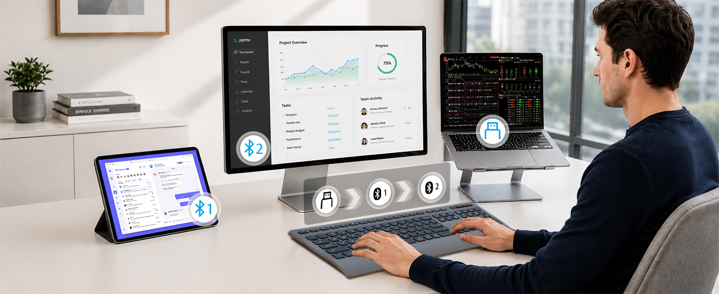 wireless Bluetooth keyboard