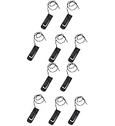 Dwuww 10Pcs Black Surfboard Fin Clips Replacement Surfboard Fin Buckle Paddle Fin Clamps Accessor...