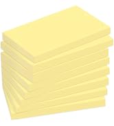 12 Pads Large Sticky Notes Yellow,3 x 5'' Self-Stick Notes Pads Recyclable,100 Sheets/Pad Super S...