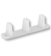 Prime-Line N 6563 Sliding Closet Door Bottom Guide, 4-3/16 In. (2 Pack) White