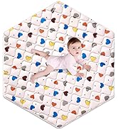 Premium Foam Hexagon Playpen Mat 52” X 45”,Baby Playmat Fits Regalo Portable Play Yard 48 Inch an...