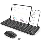 seenda Bluetooth Keyboard and Mouse for iPad, CTU-301 Wireless Multi-Device Connection Bluetooth+...