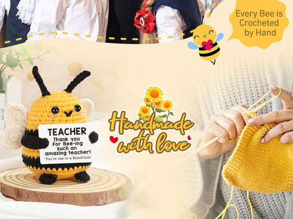 aunt auntie mothers day gifts from niece nephew to best aunt ever positive crochet bee animals