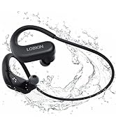LOBKIN Waterproof Earbuds for Swimming, Bone Conduction Headphones IPX8 Swimming Headphones 8GB M...