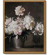 InSimSea Framed Canvas Prints Art Vintage Decor, Floral Wall Art, Bedroom Bathroom Living Room Fl...